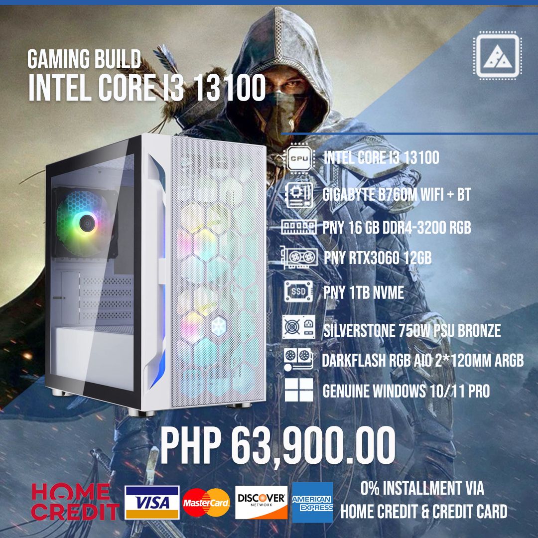 INTEL CORE I3 13100 Gaming Build V.2 INTEL CORE I3 13100 Gaming Build V.2